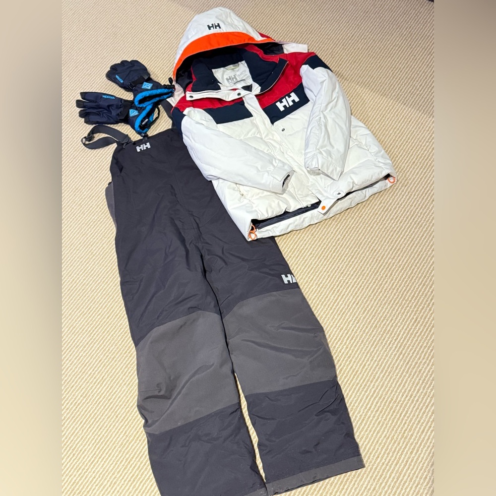 Helly Hansen Kids Matching Set - White, Red, and Navy